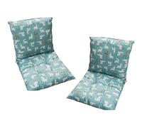 2 stycken stolkuddar Med ryggdelssätt,40 x 80 cm ryggkuddar Med Band Cuscini per Sedie con Schienale per Sedie da Esterno Cucina Giardino Grigio(Style14)