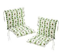 2 stycken stolkuddar Med ryggdelssätt,40 x 80 cm ryggkuddar Med Band Cuscini per Sedie con Schienale per Sedie da Esterno Cucina Giardino Grigio(Style16)