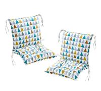 2 stycken stolkuddar Med ryggdelssätt,40 x 80 cm ryggkuddar Med Band Cuscini per Sedie con Schienale per Sedie da Esterno Cucina Giardino Grigio(Style18)