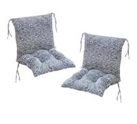 2 stycken stolkuddar Med ryggdelssätt,40 x 80 cm ryggkuddar Med Band Cuscini per Sedie con Schienale per Sedie da Esterno Cucina Giardino Grigio(Style6)