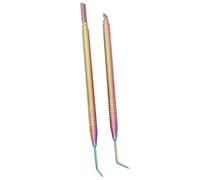 2 su 1 Strumento di Sollevamento delle Ciglia in Acciaio Inossidabile Separatore per Ciglia a Doppio Punto per Color Permesso, gli Appassionati di Trucco, Leggero e Compatto (COLORFUL)