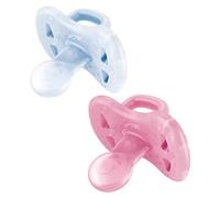 2 SUCCHIETTI J-BIMBI JOY 6M+ TRASPARENTE ROSA