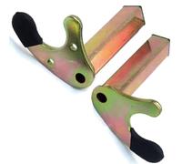 2 supporti a U per cavalletto universale coppia di cavalletti posteriori tondi a U per moto di carico fino a 400 kg, adattatori ganci e accessori, con custodia in pelle