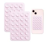 2 supporti a ventosa per cellulare, in silicone, con ventosa