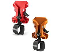2 supporti autobloccanti per cintura per trapano e martello, gancio in metallo a tiraggio rapido, con doppio sistema di blocco, clip universale per cintura per trapano, fondina per attrezzi per