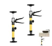 2 supporti da soffitto per montaggio con una sola mano, supporto telescopico per tendicinghi, 30 - 59 cm, per porta telescopica, portata 50 kg, tendicinghi, per il supporto di telai delle porte