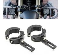 2 Supporti faretti supplementari moto 38-60mm METALLO plug&play universale