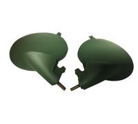 2 Supporti Fari Laterali Verdi Opachi A Modello Per Frecce Retro Star