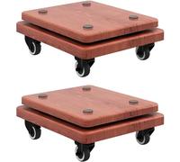 2 supporti isolanti per altoparlanti con ruote mobili, base stabilizzatore da pavimento per altoparlanti standard e piattaforma di riser subwoofer con piedini di isolamento, set da 2