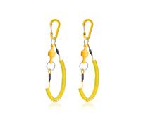 2 supporti magnetici a clip per rete da 1,5 m, per pesca a mosca, con fascia a spirale, per sbarco sul ghiaccio, acqua salata, lago, barca, fiume (oro)