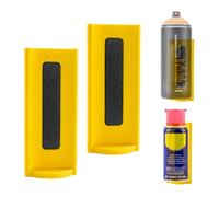 2 supporti magnetici per bombolette spray spray, potenti magneti, porta bottiglie, per montaggio a parete, organizer per bombolette spray per garage, cassetta degli attrezzi, spazio di lavoro