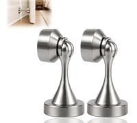 2 supporti magnetici per porta, in acciaio inox, montaggio a parete o a | Acciaio inossidabile cromato. Forte presa magnetica resiste al vento. Montaggio adesivo o a vite, senza attrezzi. Per patio