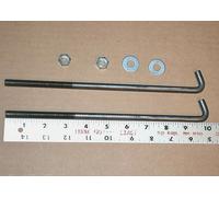 2 Supporti Per Batteria J Heavy Duty 3/8" X 10" Regolabili Da 7" A 10"