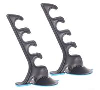 2 supporti per canna da pesca per auto e finestre, supporto a ventosa con legame elastico in resina, angoli regolabili, forte assorbimento per fissare i bastoncini da pesca