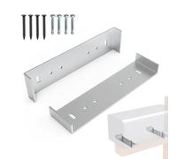 2 supporti per cassetta delle lettere, supporto di montaggio Lbox, supporto per il montaggio della cassetta postale in alluminio, di montaggio multifunzione con 8 viti, pali argentati per