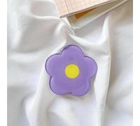 2 supporti per le dita, per cellulare, per una presa sicura e come supporto per cellulare, motivo floreale, colore: viola
