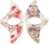 2 supporti per pagine in resina floreale per pollice, accessori per la lettura di libri, studenti, insegnanti, segnalibri ergonomici per romanzi libri di testo belli e attraenti