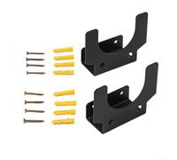 2 supporti per smerigliatrice angolare, in metallo, per lucidatrice, montaggio a parete, per casa, officina, garage, si adatta alla maggior parte degli strumenti smerigliatrici da 12,7 cm, nero (A)