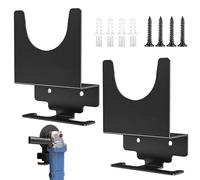 2 supporti per smerigliatrice angolare, supporto da parete per montaggio a parete, staffa per montaggio a parete con design verticale, per supporto jack, smerigliatrice da 5 pollici, smerigliatrici