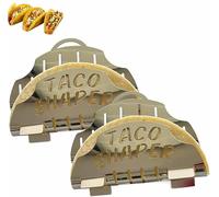 2 supporti per taco, supporto per tortilla in acciaio inossidabile, stampo per taco per friggere, piatti per patatine fritte, multifunzione per gli amanti della cucina messicana, friggitrice ad aria