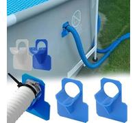2 supporti per tubo per piscina, morsetto regolabile in plastica resistente per piscine fuori terra, impedisce che il tubo si attorcigli e cada e si piega, adatto per la maggior parte delle marche