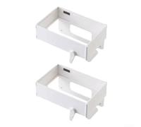 2 supporti pieghevoli in plastica per sacchetti della spazzatura da appendere in cucina, bagno, sotto il lavandino o dietro la porta (bianco)