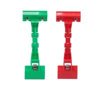 2 supporti regolabili per documenti, flessibili per monitor del computer, morsetti in tela, rotabili, clip per lavagna da pittura, per tablet, album da disegno, colore verde e rosso