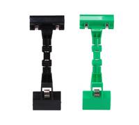 2 supporti regolabili per documenti, flessibili per monitor del computer, morsetti in tela rotanti, clip per lavagna da pittura, per tablet, album da disegno, colore nero e verde