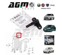 2 SUPPORTI STAFFA RADIATORE SUPERIORE 51792173 ORIGINALE FIAT 500 YPSILON PANDA