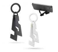 2 Supporti Telefono + 2 Anelli di Connessione, Supporto Cellulare Portatile, Portachiavi, Perfetto per Coppie, Pieghevole e Universale per Smartphone, Regalo San Valentino per Coppie