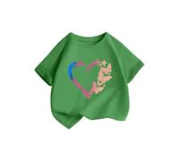 2 t Camicie a maniche lunghe per ragazze abbigliamento per bambini, magliette per bambini, per primavera, estate e autunno, top comodo e alla moda, maglietta per ragazze Get Dirty Too (verde, 4-6 anni
