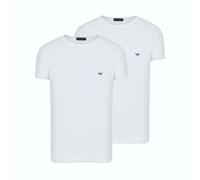 2 T-Shirt Magliette Collo Tondo Emporio Armani Logo Mini-Eagle