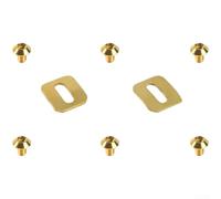 2 tacchetti per pedali per bici con viti in titanio progettati per l'uso con pedali For Time per Xpresso e Xpro, vestibilità stabile e prestazioni affidabili su strada (dorato)