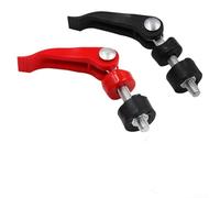 2 tagliapiastrelle a spinta con vite a sgancio rapido per asse da 6 mm, morsetti in acciaio inossidabile e plastica, 55 x 56 mm, nero/rosso