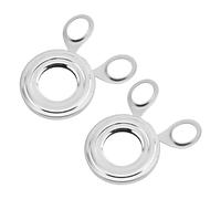 2 Tagliauova in Acciaio Inox, Taglia-Uova Cotte, Pelapatate, Utensili da Cucina (Argento)