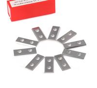 2 taglienti intercambiabili in metallo duro, spessore 1,5 mm, 10 lame di ricambio 12 x 30 x 1,5 mm, per piastre reversibili, frese a filo (come ricambio), con 2 viti