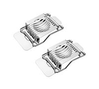 2 taglierine per uova in acciaio inox multi affettatrice per uova in acciaio inox, affettare uova sode in modo rapido ed efficace per tagliare uova, insalate, frutta, panini
