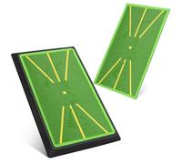 2 tappetini da allenamento per swing da golf, con base in gomma antiscivolo per analisi del percorso di oscillazione, uso interno ed esterno, per principianti, adulti e bambini