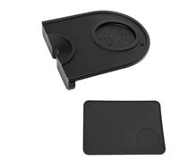 2 tappetini in silicone per pressare caffè espresso, base antiscivolo con bordi rialzati per ridurre al minimo le fuoriuscite di caffè macinato sul bancone