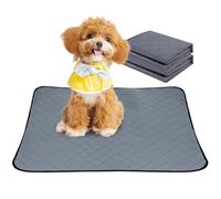 2 tappetini per cuccioli lavabili - 75 x 55 cm PIPI per cani, impermeabili, antiscivolo, per cani, ad assorbimento rapido, per divano e pavimento, auto, viaggi