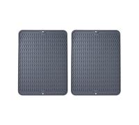 2 tappetini per macchina da caffè, in silicone, per stoviglie, resistente al calore, anti-scottature, antiscivolo, impermeabili, per sgocciolare, per cucina (A, M)