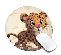 2 tappetini per mouse rotondi da 20,3 cm, con base in gomma antiscivolo, tappetini per mouse personalizzati per mouse wireless per computer portatili, accessori da scrivania da ufficio, tappetino per