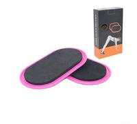 2 tappetini per pilates e tonificazione muscolare, double face, per l'uso su pavimenti in legno e moquette, attrezzature per il fitness (rosa)