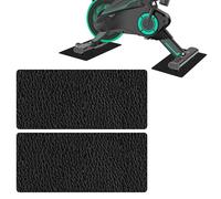 2 tappetini protettivi per il pavimento, 28 x 70 x 0,6 cm, pieghevoli, per attrezzi da fitness, per tapis roulant, ellittici, cyclette, allenamento a rulli