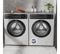 2 tappetini protettivi per lavatrice e asciugatrice, con 8 piedini per lavatrice, 65,6 x 50 cm in silicone e cuscinetti anti vibrazione