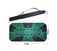(2) Tappetino da poker Hold'Em Texas da 1,2*0,6 m, in gomma resistente, per Blackjack, Baccarat, Dadi,