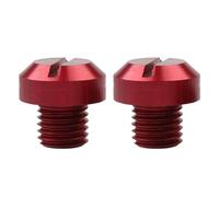 2 tappi per fori per specchietto retrovisore per moto, in alluminio, viti M10 x 1,25, tappo per specchietto retrovisore destro, viti antiruggine