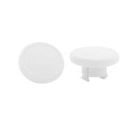 2 tappi per joystick per controller di gioco 8BitDo Ultimate 2C, copertura per pollice di ricambio, anti-allentamento, parti di riparazione e accessori per controller di gioco (bianco)