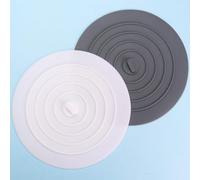 2 tappi per vasca, 15,2 cm, in silicone, per vasca da bagno | Forte tenuta a ventosa a prova di perdite, previene gli intasamenti dei capelli, facile da pulire, adatto per cucina e bagno