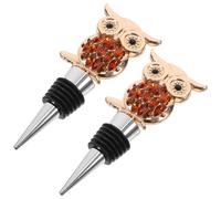 2 tappi per vino a forma di gufo, decorazioni per tappi per vino